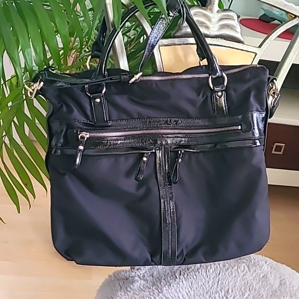 Banana Republic Black Travel Tote Bag